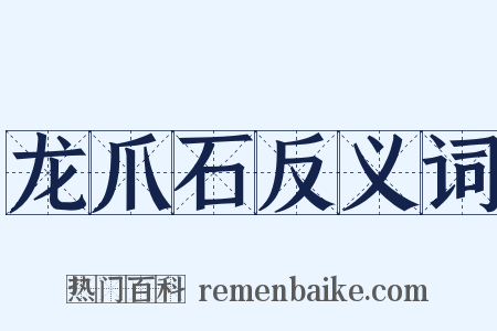 龙爪石反义词是什么意思的图片